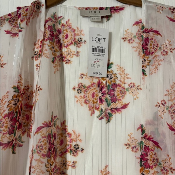 LOFT Floral Print Kimono - Picture 3 of 5
